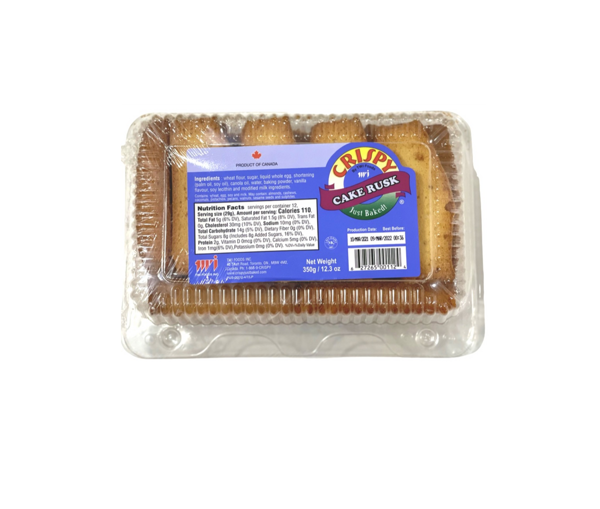 TWI - Crispy Cake Rusk 350g (Case of 24) – Commerce Foods